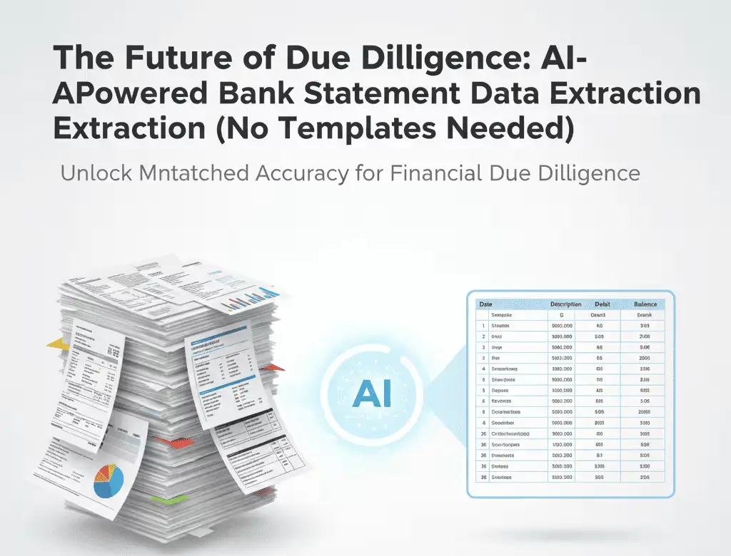 The Future of Due Diligence: AI-Powered Bank Statement Data Extraction (No Templates Needed)